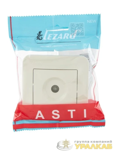 Розетка телевизионная оконечная TV СП ASTI IP20 в сборе крем. LEZARD 7081-0303-130 детальная картинка