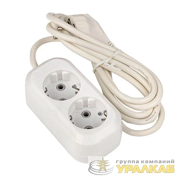 Удлинитель 2х3м с заземл. 16А IP20 Эксперт 3.0кВт ПВС 3х1 EKF UBA16-310-2-03