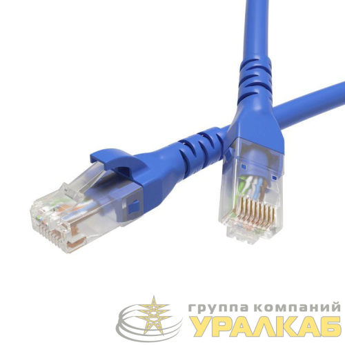 Патч-корд кат.6 U/UTP неэкранир. 4х2 LSZH 3м син. DKC 