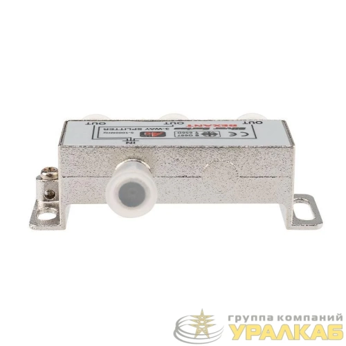 Делитель ТВ "краб" х3+4шт.F "BOX" 5-1000 МГц "Silver" Rexant 05-6102 детальная картинка