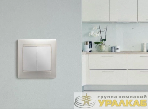 Выключатель 2-кл. СП Valena 10А IP31 250В механизм бел. Leg 774405 детальная картинка
