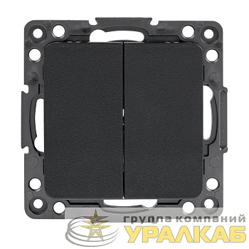 Переключатель проходной 2-кл. Стокгольм 10А механизм черн. PROxima EKF EZV10-027-10