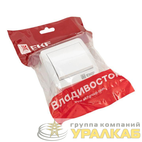 Выключатель ОП Владивосток 10А IP54 бел. PROxima EKF EQR16-021-30-54 детальная картинка