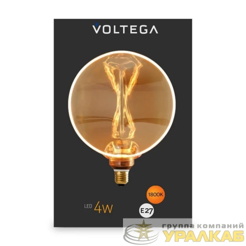 Лампа светодиодная Loft Led G130 4Вт 1800К E27 Voltega 8541 детальная картинка