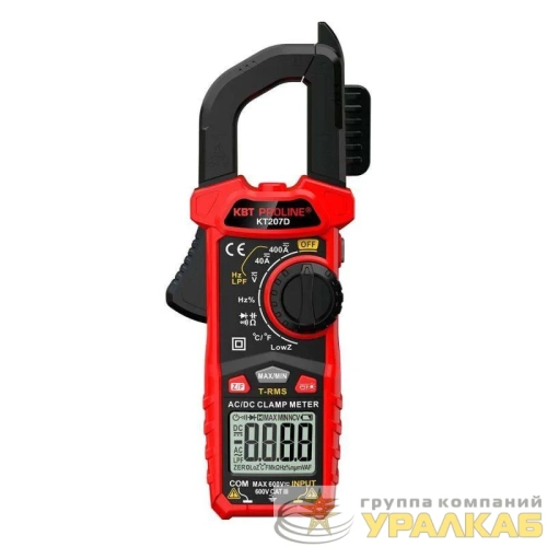 Клещи токовые цифровые KT 207D PROLINE КВТ 91920 детальная картинка