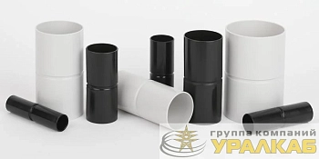 Муфта соединительная для трубы 32мм пластик. черн. Ruvinil 