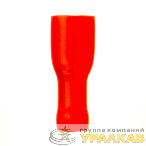Наконечник изол. "розетка" 0.25-1.5кв.мм А=6.3х0.8мм кр. (уп.100шт) DKC 