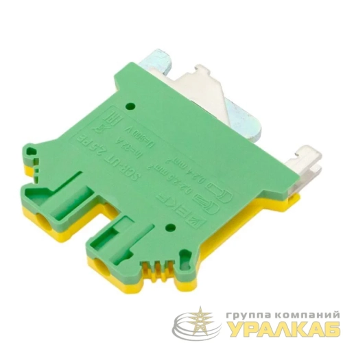Колодка клеммная винтовая 2.5 UT земля EKF scr-ut-2.5-pe