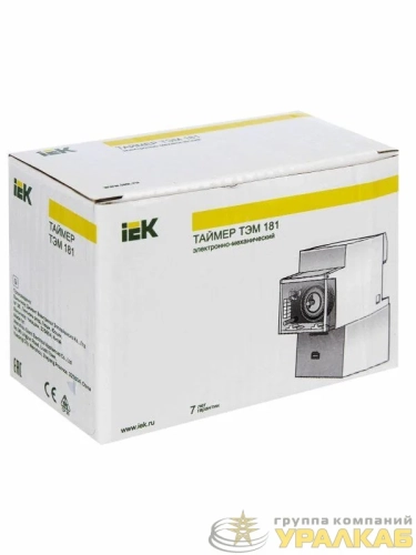 Таймер аналоговый ТЭМ-181 16А 230В на DIN-рейку IEK MTA20-16 детальная картинка