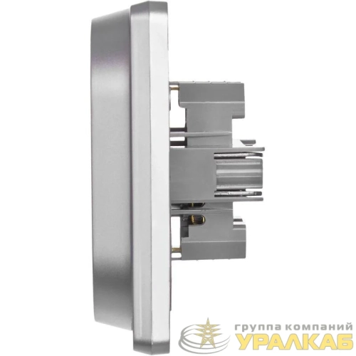 Розетка Inspiria 16А 250В 2х2P+E немецк. стандарт алюм. IEK 