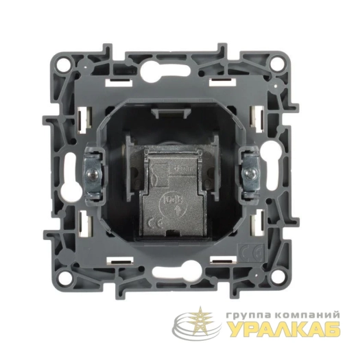 Розетка телевизионная оконечная TV СП Etika 5дБ 5-862МГц механизм сл. кость IEK 