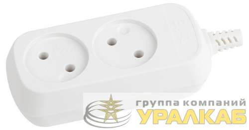 Колодка удлинителя 2-м без заземл. KX-2 Эра Б0028330