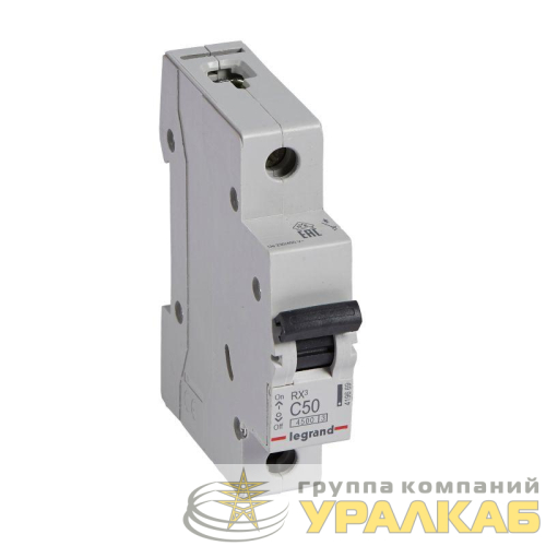 Выключатель автоматический модульный 1п C 50А 4.5кА RX3 Leg 419669 детальная картинка