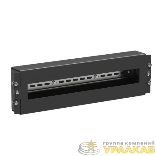 Модуль 4U с DIN рейкой для 19дюйм IT-корпусов RAL9005 DKC 