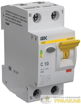 Устройство защиты от дугового пробоя (УЗДП) 1P+N C 10A KARAT IEK KA-DP11-1-010-C