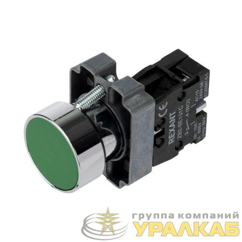 Кнопка XB2 зел. NO Rexant 