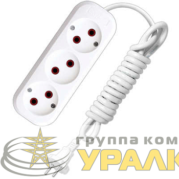 Удлинитель 3х5м без заземл. 6А IP20 У6-639М ПВС 2х0.75 UNIVersal 639М-05