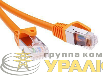 Патч-корд экранированный кат.6а F/UTP 4х2 LSZH 1.5м оранж. DKC RN6AFU4515OR