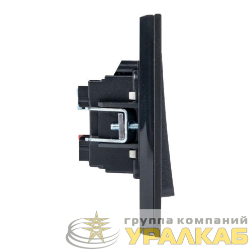 Переключатель проходной 2-кл. Стокгольм 10А механизм черн. PROxima EKF EZV10-027-10 детальная картинка