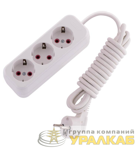 Удлинитель 3х3м с заземл. 16А IP20 Lila LEZARD 720-0303-301