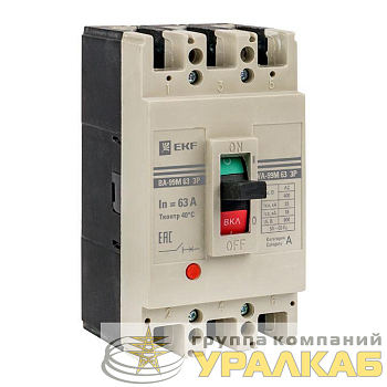 Выключатель автоматический 3п 63/63А 25кА ВА-99М PROxima EKF mccb99-63-63m