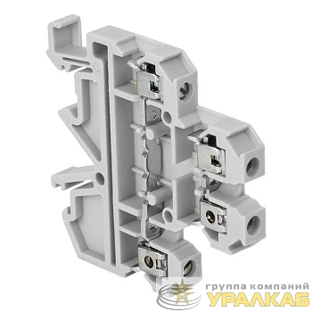 Колодка клеммная JXB-4/35 двойная сер. PROxima EKF plc-jxb-2-4/35gy