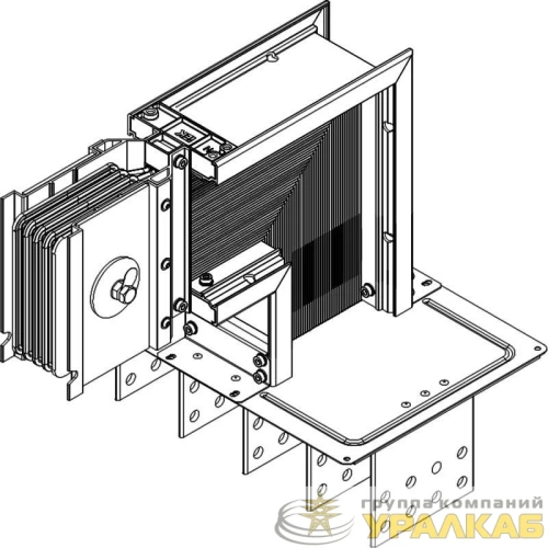 Секция фланцевая вверх Тип1 800А Al 3L+N+PER IP55 тран. IEK LB-0800A4-35-F-FU1 детальная картинка