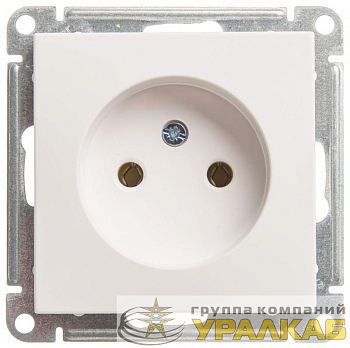 Розетка 1-м СП W59 16А IP20 без заземл. без защ. шторок механизм бел. SE RS16-153-1-86