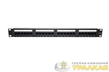 Патч-панель 19 1U кат.6 неэкранир. 24 порта RJ45 Dual IDC TOKOV ELECTRIC TKE-PP-6-1U-24P-UTP