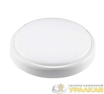 Светильник светодиодный "Банник" PBH-PC2-RS SENSOR 12Вт 4000К IP65 ЖКХ ДБП кругл. пылевлагозащ. с микроволнов. датчиком бел. Pro JazzWay 