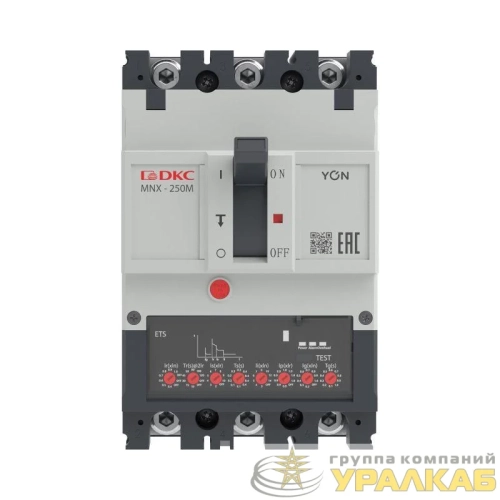 Выключатель автоматический 3P 250А 100кА pro MNX250M при AC415V расцепитель ETS YON 