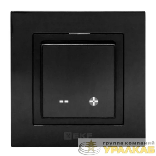 Термостат электронный 16А 230В для теплых полов черн. EKF 