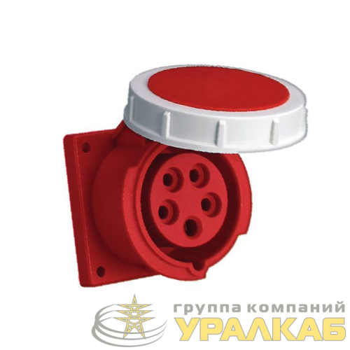 Розетка стационарная внутренняя 3252 3Р+РЕ+N 32А 380В IP67 PROxima EKF ps-3252-32-380 детальная картинка