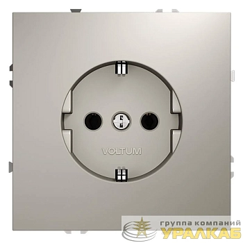 Розетка 1-м СП S70 16А с заземл. механизм кашемир Voltum VLS040103