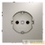Розетка 1-м СП S70 16А с заземл. механизм кашемир Voltum VLS040103 детальная картинка