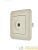 Розетка телевизионная проходная TV СП ASTI IP20 в сборе крем. LEZARD 