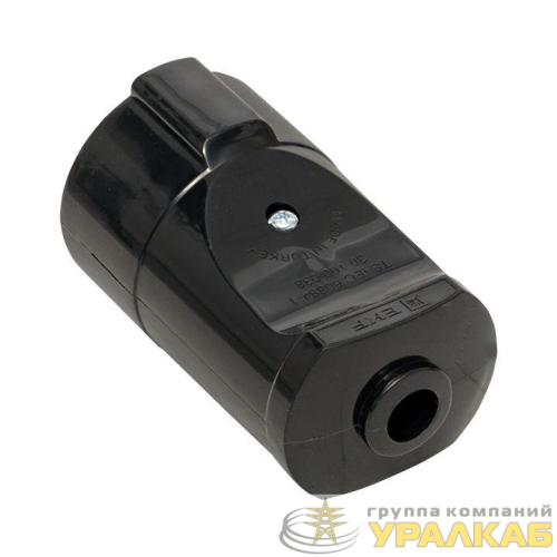 Гнездо штепсельное с заземл. черн. 16А 250В PROxima EKF ASG16-30-r детальная картинка
