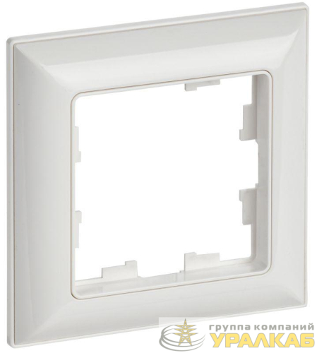 Рамка 1-м BRITE РУ-1-Бр бел./бел. IEK BR-M12-12-K01 детальная картинка