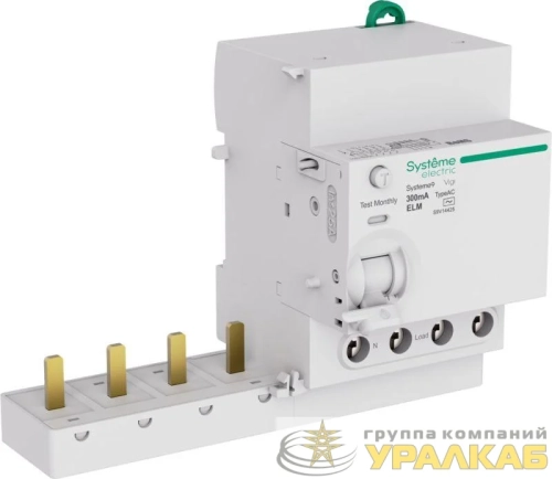 Блок дифференциального тока 4п 25А 300мА тип AC Systeme9 400В SE S9V14425 детальная картинка