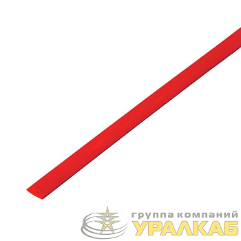 Трубка термоусадочная 4.0/2.0 1м красн. Rexant 20-4004