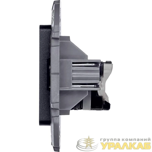 Розетка компьютерная Inspiria RJ45 кат.5E UTP антрацит IEK 