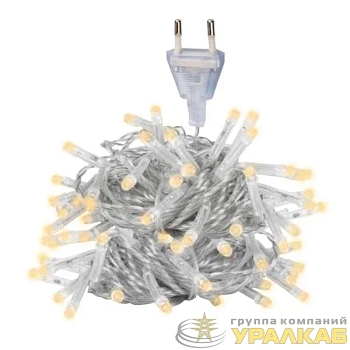 Гирлянда AC-G01-120Y 120LED 12.8м 8реж. 220В желт. ФАZА 5047631