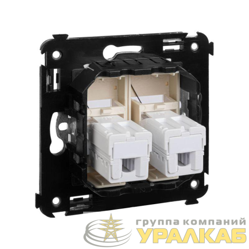 Розетка телефонная 2-м СП Avanti "Ванильная дымка" RJ12 DKC 