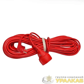 Удлинитель-шнур 1х20м с заземл. 16А IP20 3.5кВт ПВС 3х1.5 DOMTOK 2497