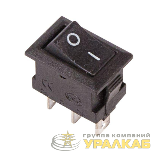 Выключатель клавишный 250В 3А (3с) ON-ON черн. Micro (RWB-102) Rexant 36-2030
