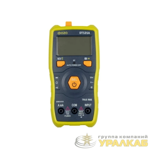 Мультиметр смарт цифровой DT131A встроен. фонарь ФАZА 