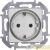 Розетка 1-м СП Inspiria 16А IP20 250В 2P+E немецк. стандарт механизм алюм. IEK 673722 детальная картинка
