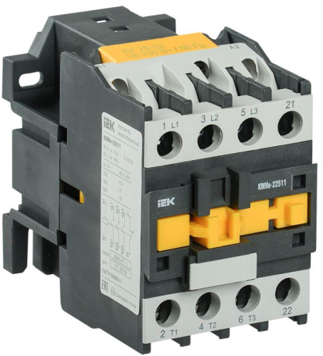 Контактор КМИе-22510 25А 400В/АС3 1НО IEK KKME21-025-400-10 детальная картинка
