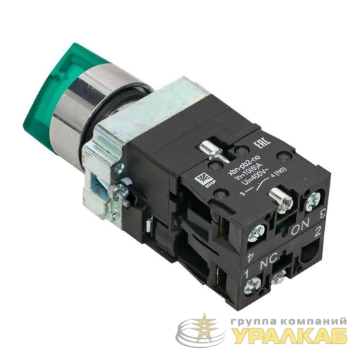Переключатель BD33 3P с зел. подсветкой 230В NO PROxima EKF xb2-bk33-g-230 детальная картинка