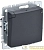 Розетка BRITE РСбш10-3-44-БрГ 16А IP44 с заземл. защ. шторки с крышкой механизм графит IEK BR-R16-16-44-K53